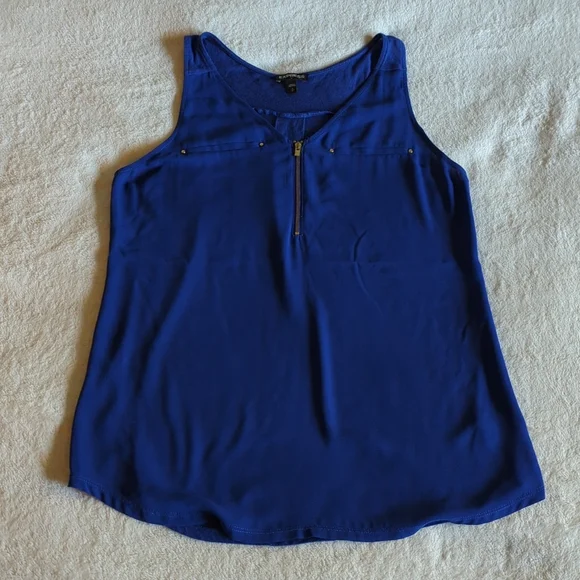 Express Royal Blue tank / blouse - size M - Picture 1 of 6